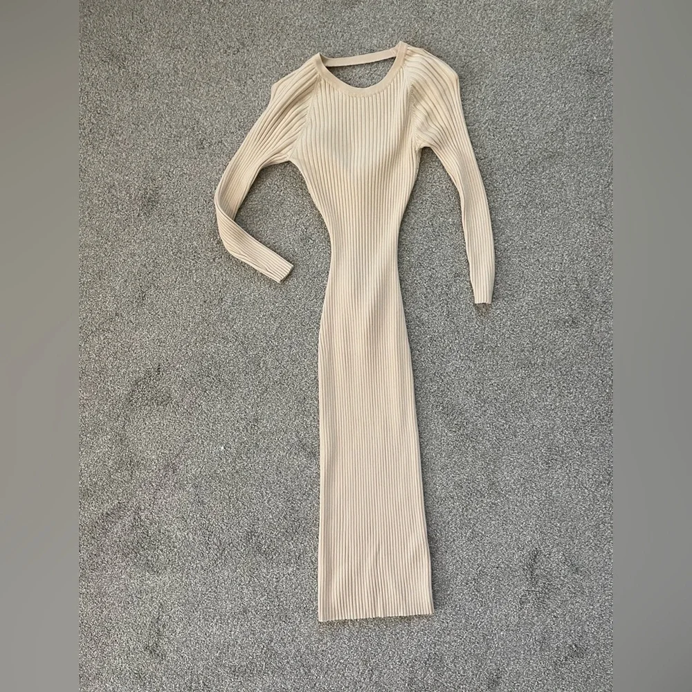 Bardot Rib Knit Dress